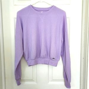 Hollister oversized ribbed crewneck top